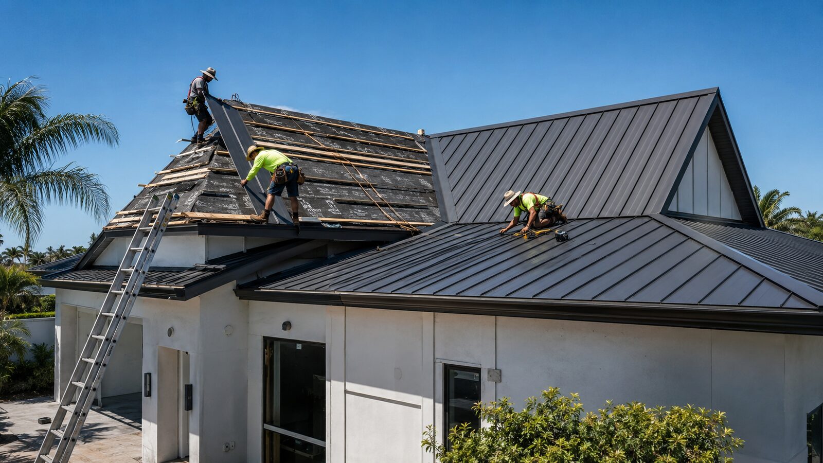 Metal roof installation in Homestead, FL