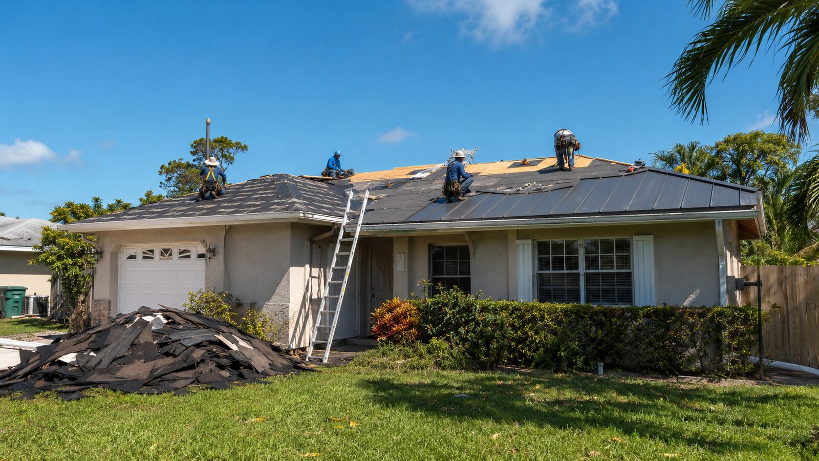 Metal roof replacement in Homestead, FL